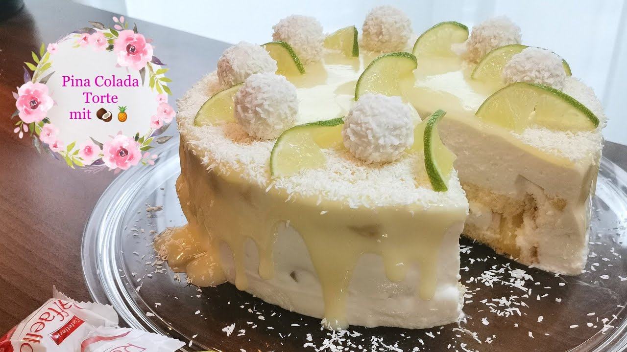 🥥🍍Pina Colada Torte - Ananas Kokos Kuchen sehr lecker - Пина Колада Торт