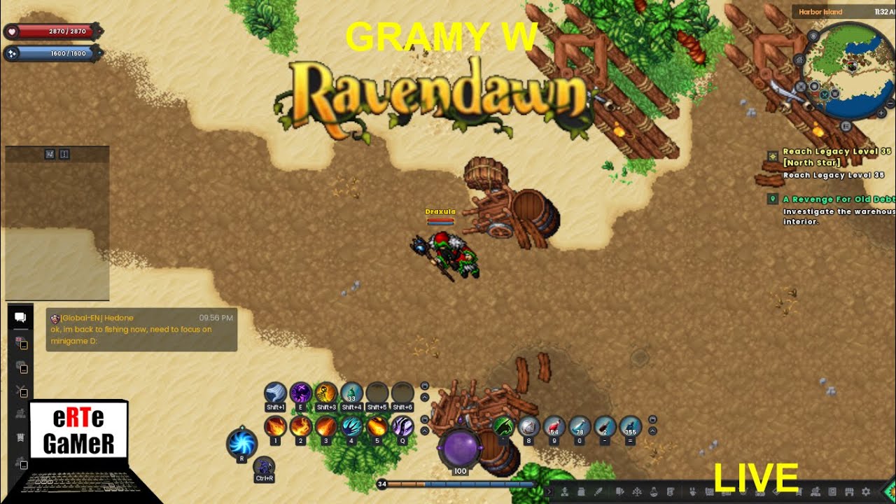 Ravendawn! Luźne granie na ekranie =) #Ravendawn #live #tibia #eRTeGaMeR
