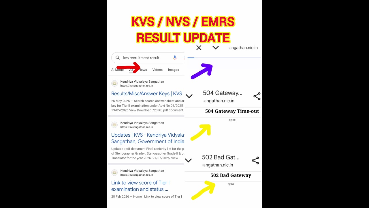 KVS NVS EMRS RESULT || KVS NVS TIER-2 RESULT || KVS NVS || NVS TIER-2 RESULT || EMRS TIER-2 RESULT
