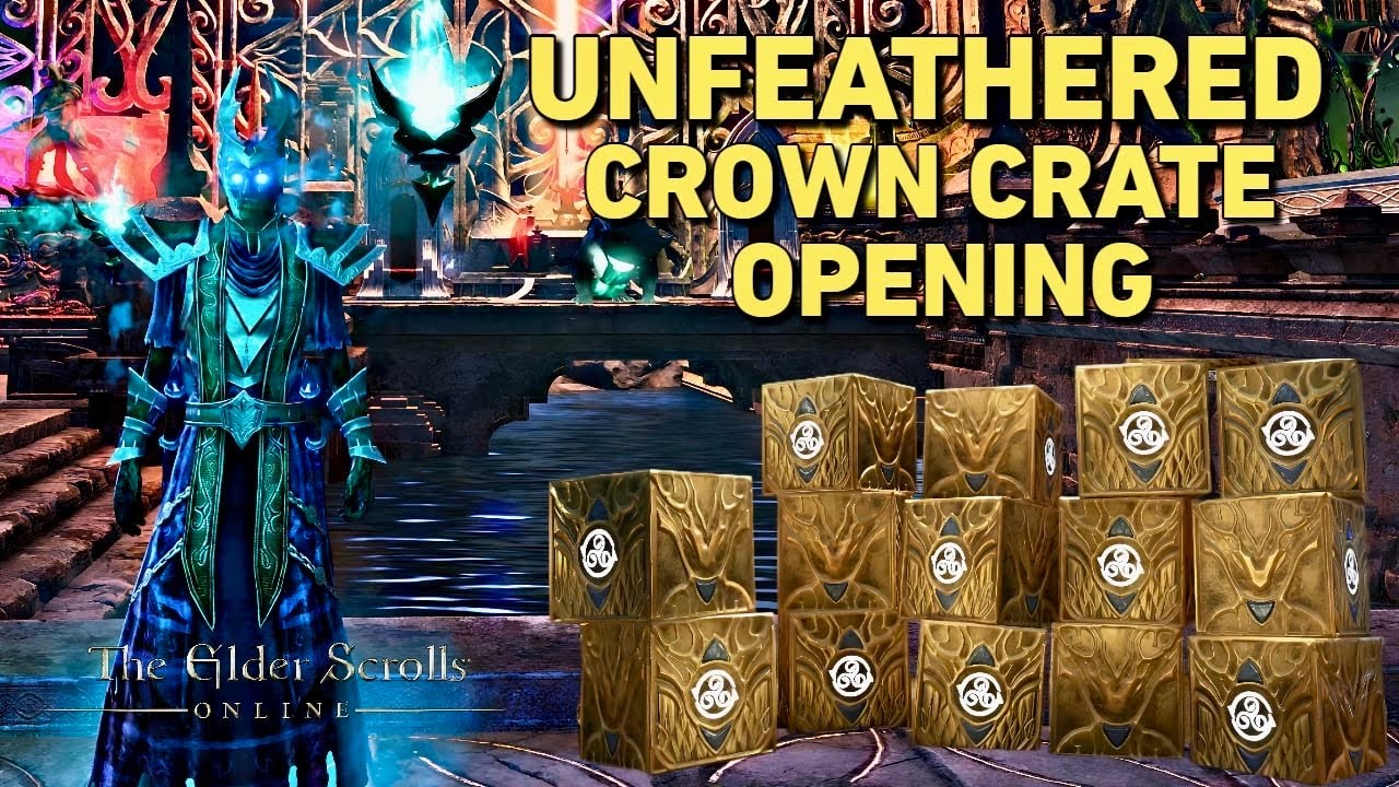 ESO Opening 25 Unfeathered Crown Crates