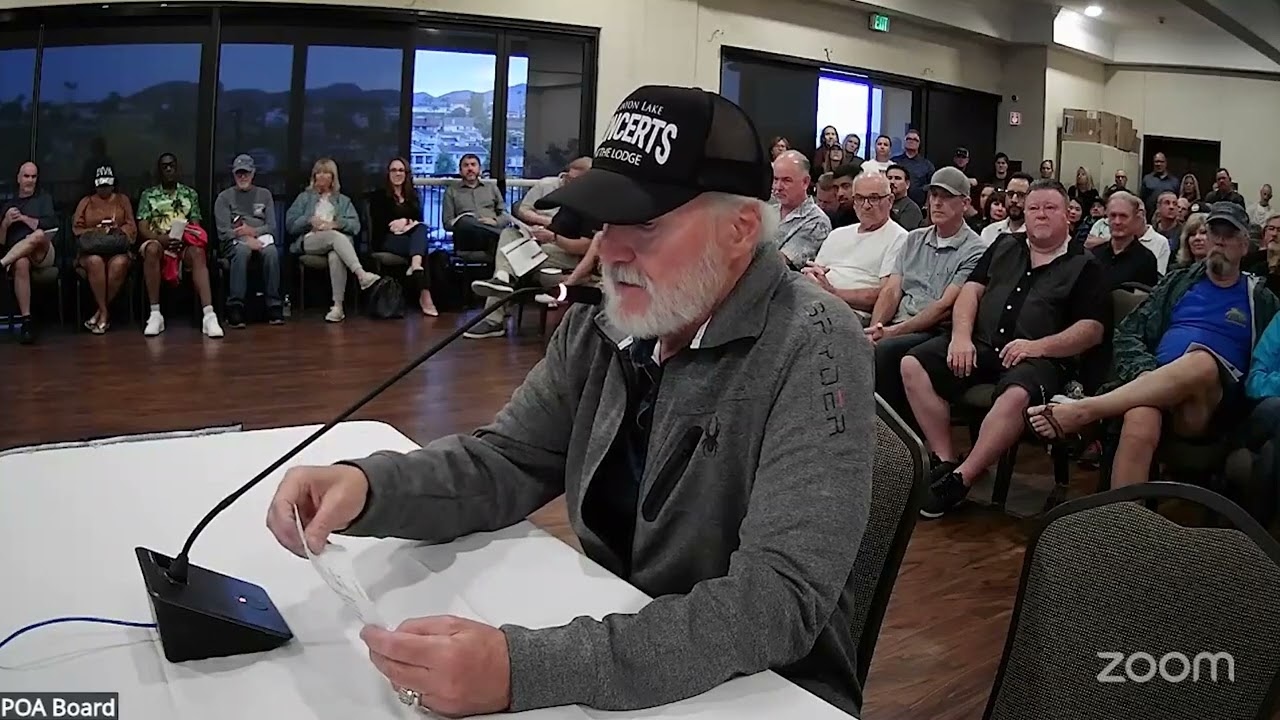 June 3, 2025 | Canyon Lake POA Regular Session Board Meeting