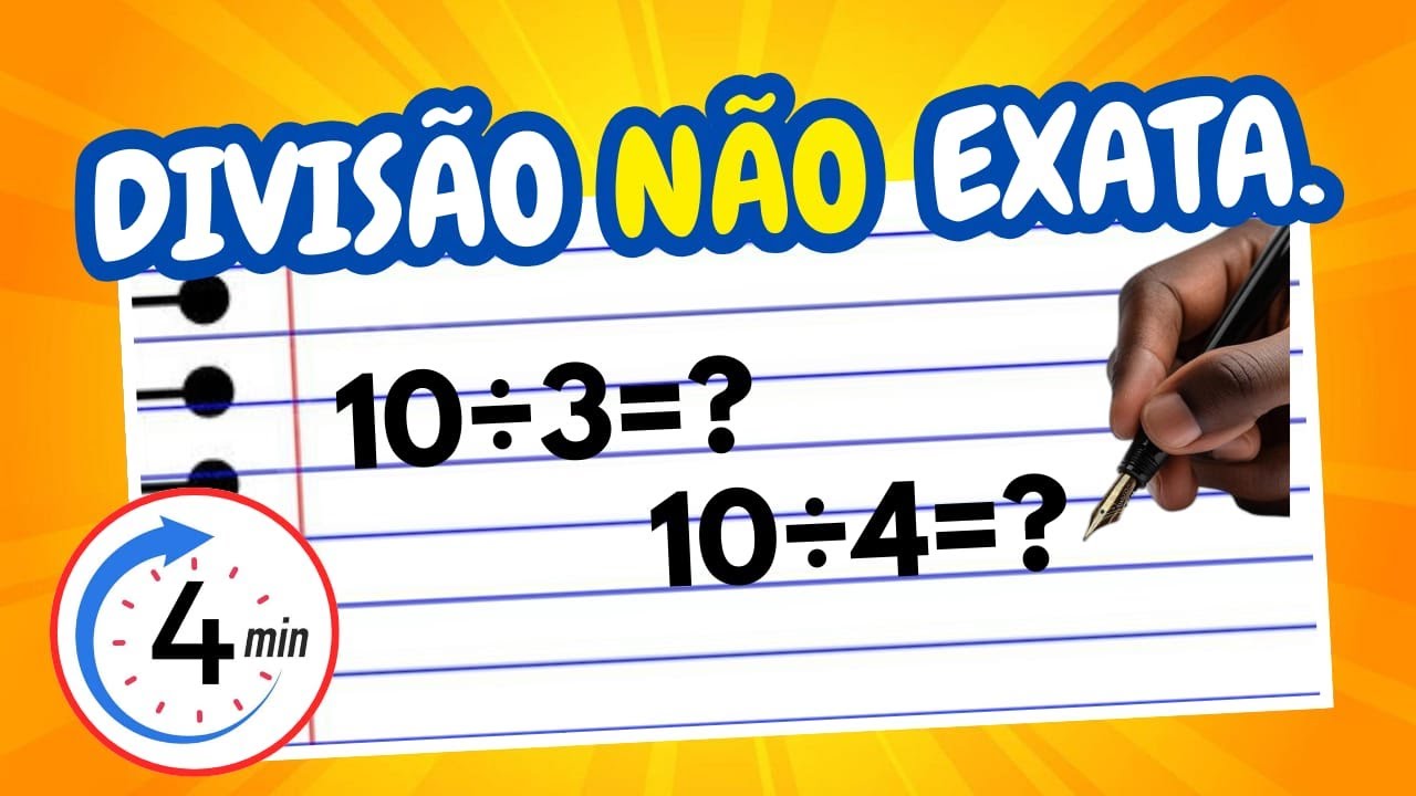 Divisão Não Exata: entenda o resto e a vírgula