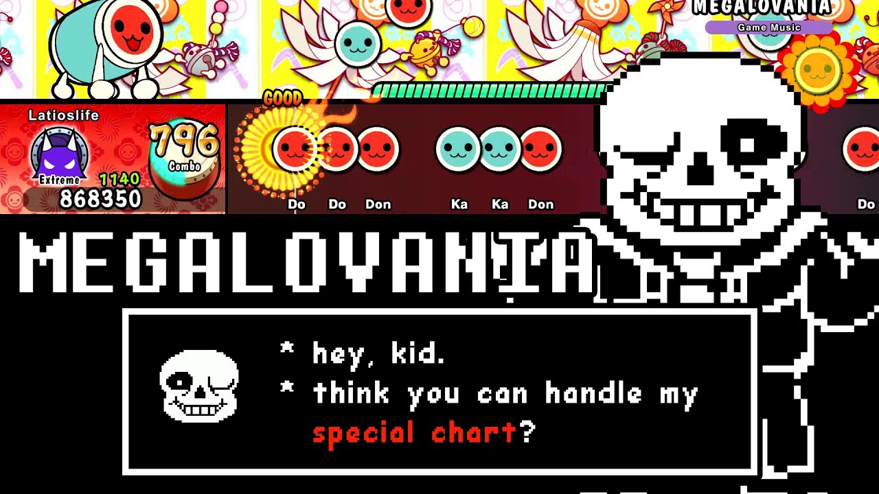 「MEGALOVANIA」(裏) 10★ FC 【Taiko no Tatsujin: Rhythm Festival】