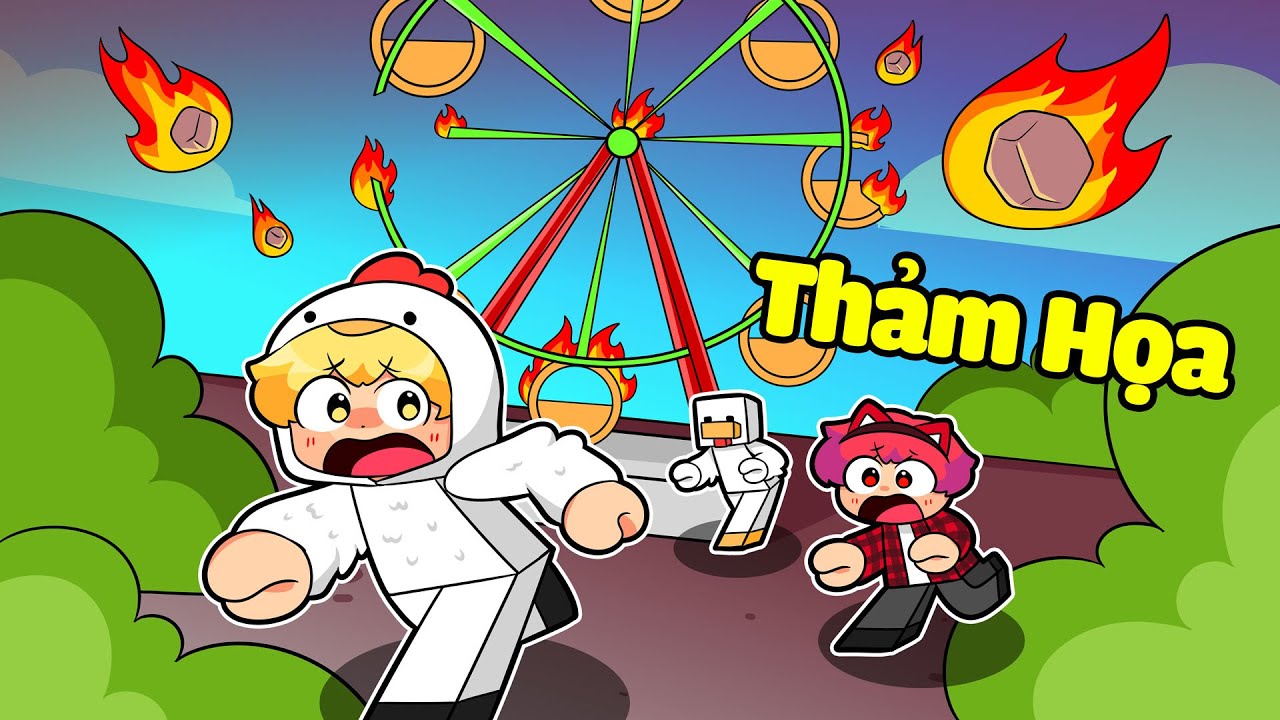 Tô Gà Thử Thách Thoát Khỏi Thảm Họa Thiên Nhiên Trong Roblox