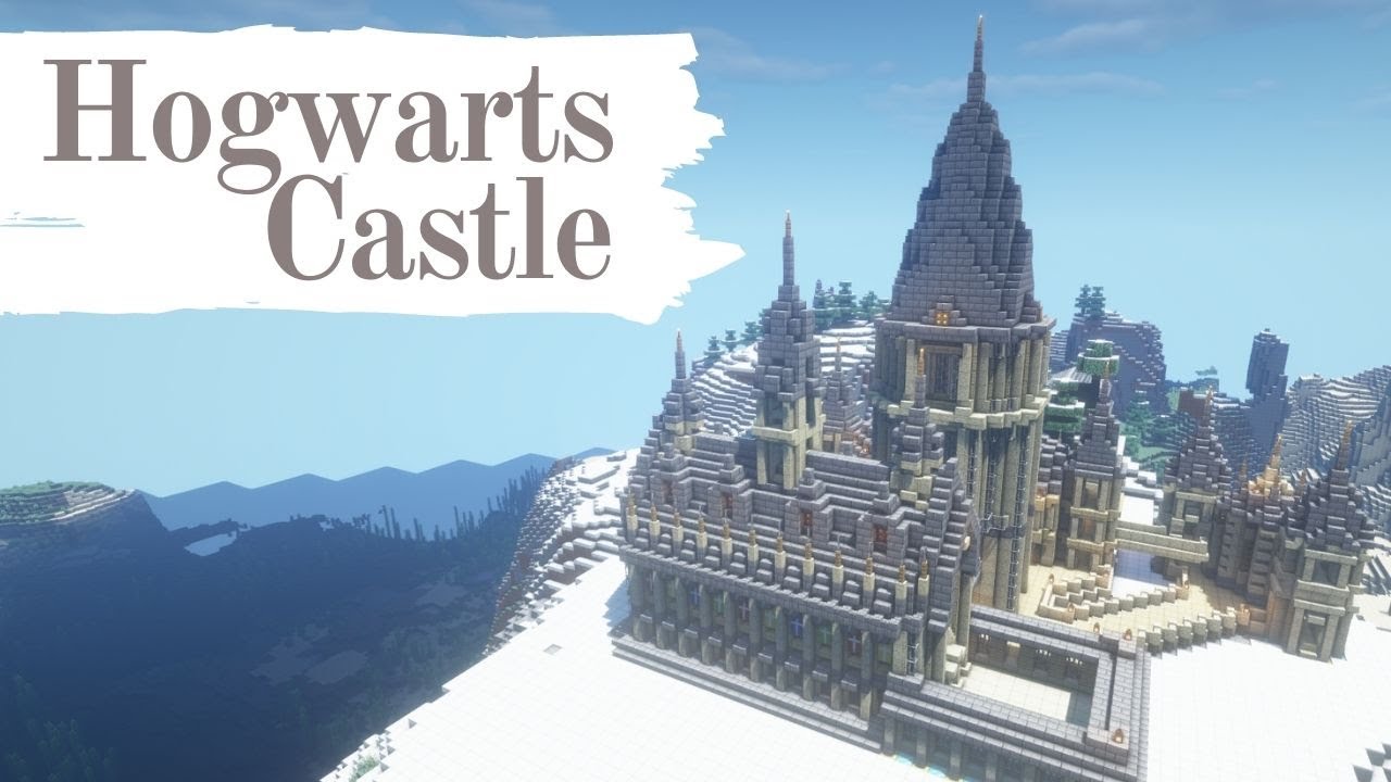 【マイクラ】ホグワーツ城の作り方！ハリーポッターの世界を建築！part1
