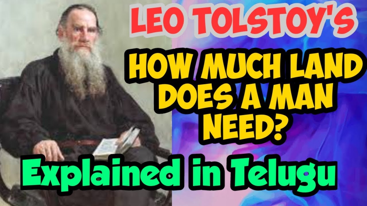 How Much Land Does A Man Need? Leo Tolstoy | Telugu & English Explanation | Telangana Intermediate