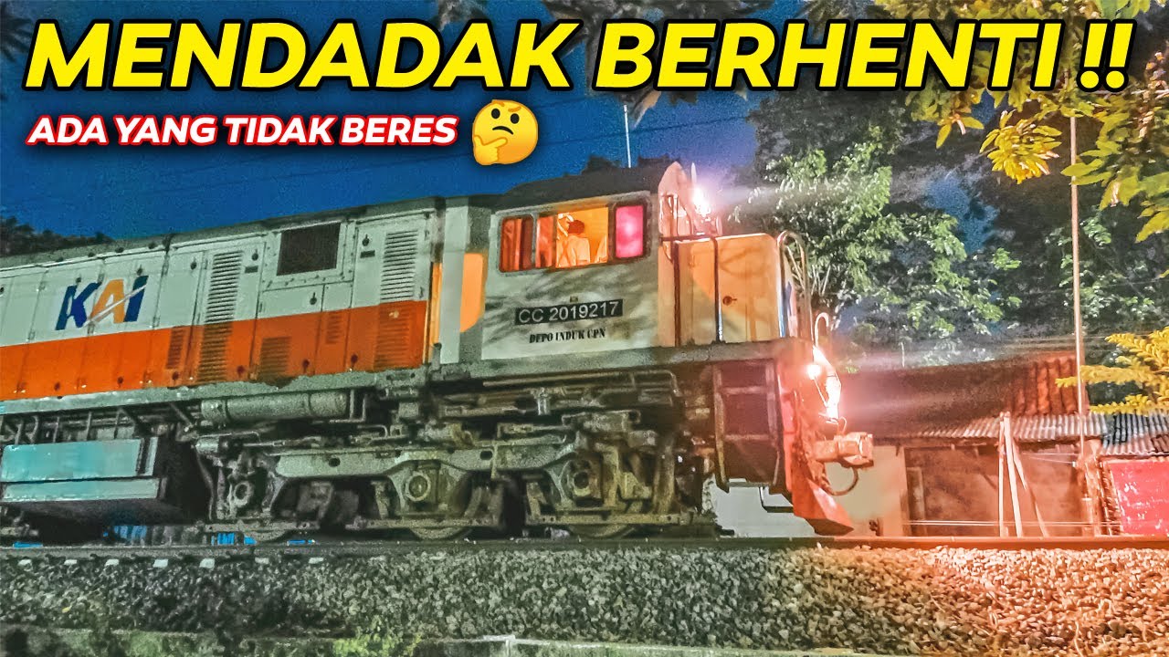 KERETA API MENDADAK BERHENTI SETELAH BERANGKAT !! Baru Berangkat KA Probowangi Gangguan Pengereman
