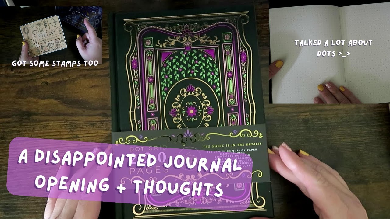 A Disappointing Journal Opening