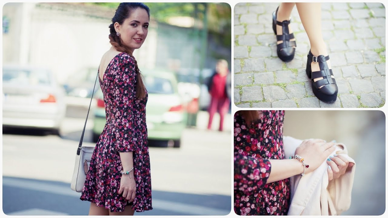 OOTD: Rochiță florală și sandale cu platformă | The Pretty Blossoms