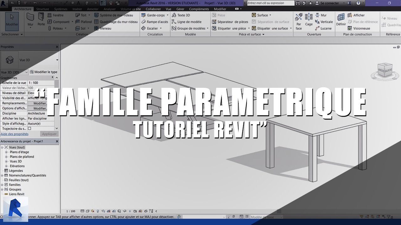 TUTO REVIT : Famille paramétrique