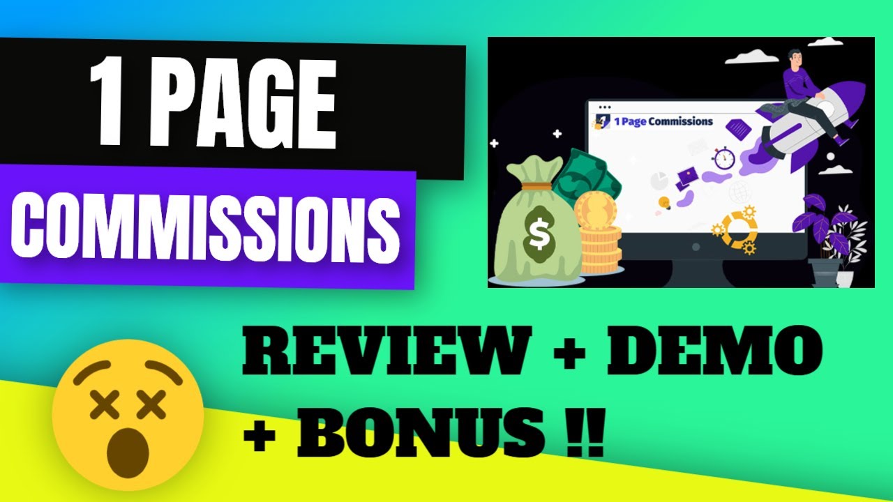 1 Page Commissions Review Demo and Bonus