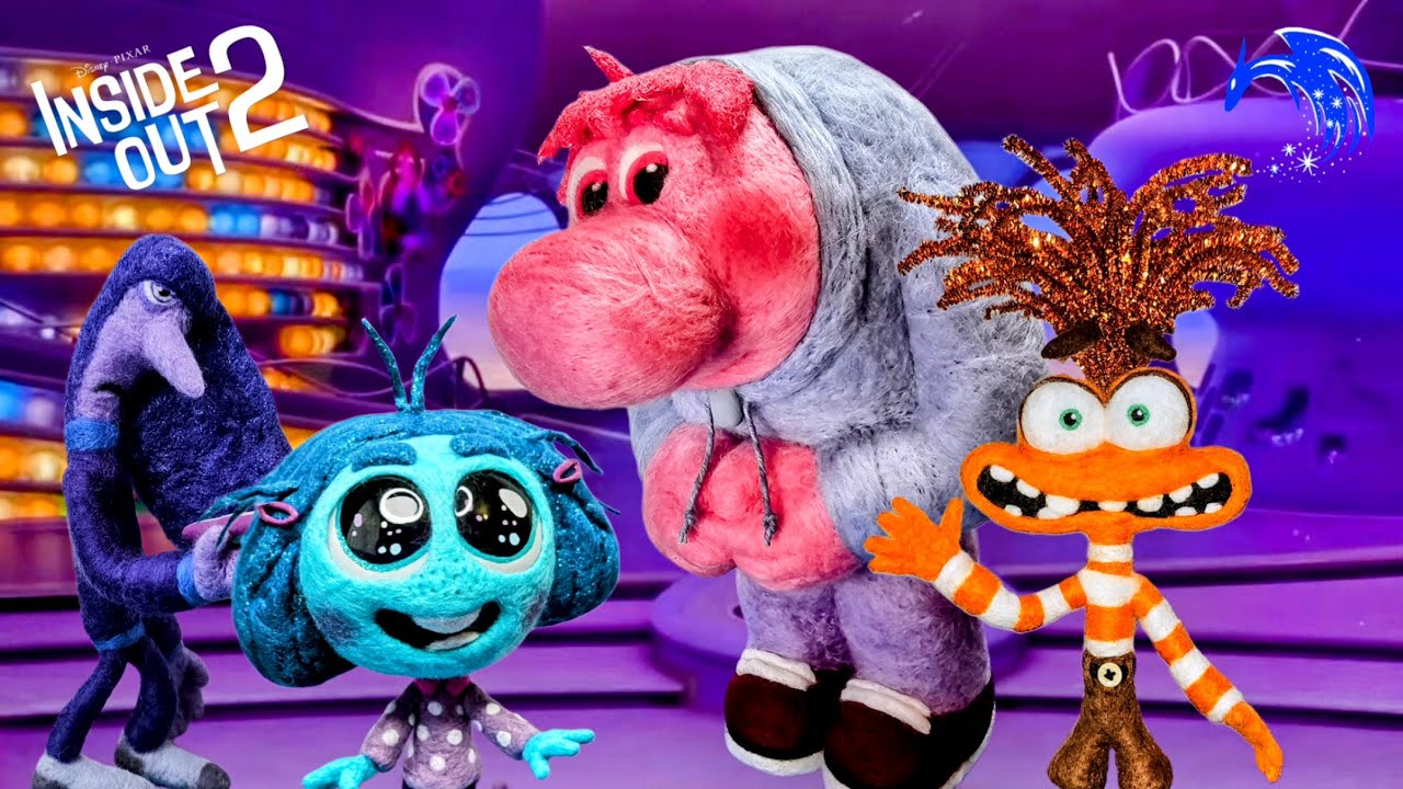 Needle Felt Inside Out 2 Emotions || Anxiety, Envy, Embarrassment, Ennui, Compilation Disney Pixar