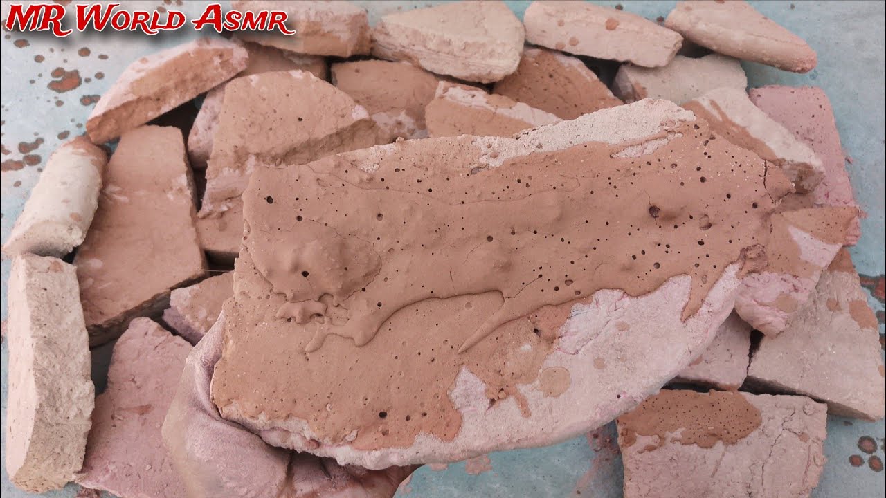 New🔥 bombastic pink mud dirt dry floor & clay pot crumbling + Sifting lovers must watch