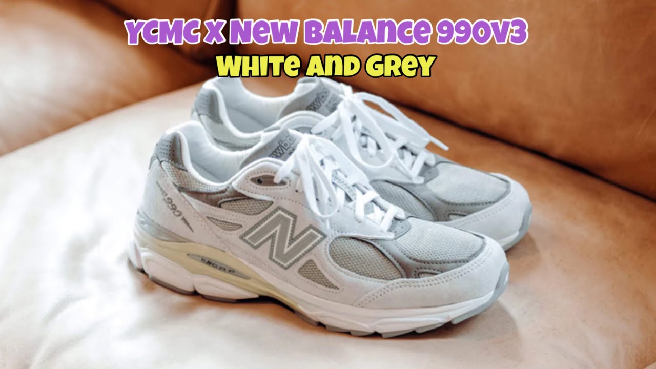 YCMC x New Balance 990v3 White and Grey