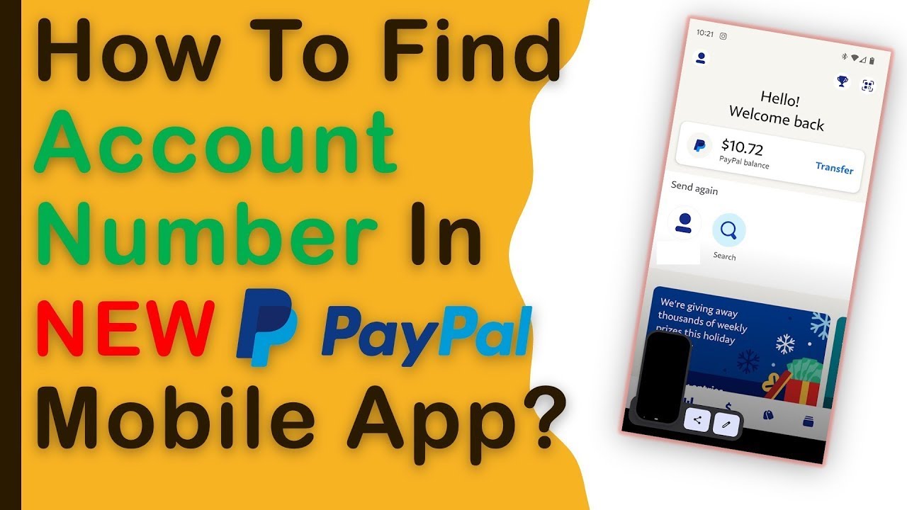 (NEW) How to find PayPal Account Number in the NEW Mobile App