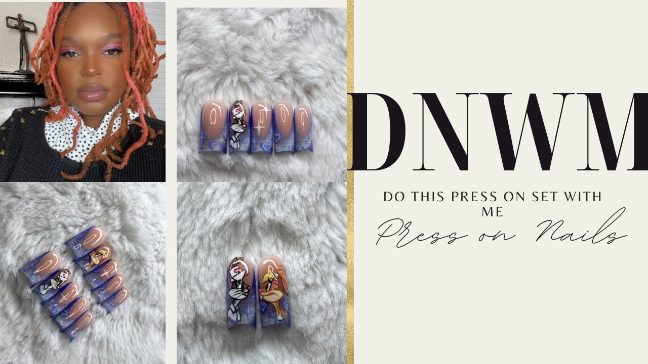 Polygel Press on Set 💘 Bugs Bunny & Lola 🎀 Start your nail journey TODAY!
