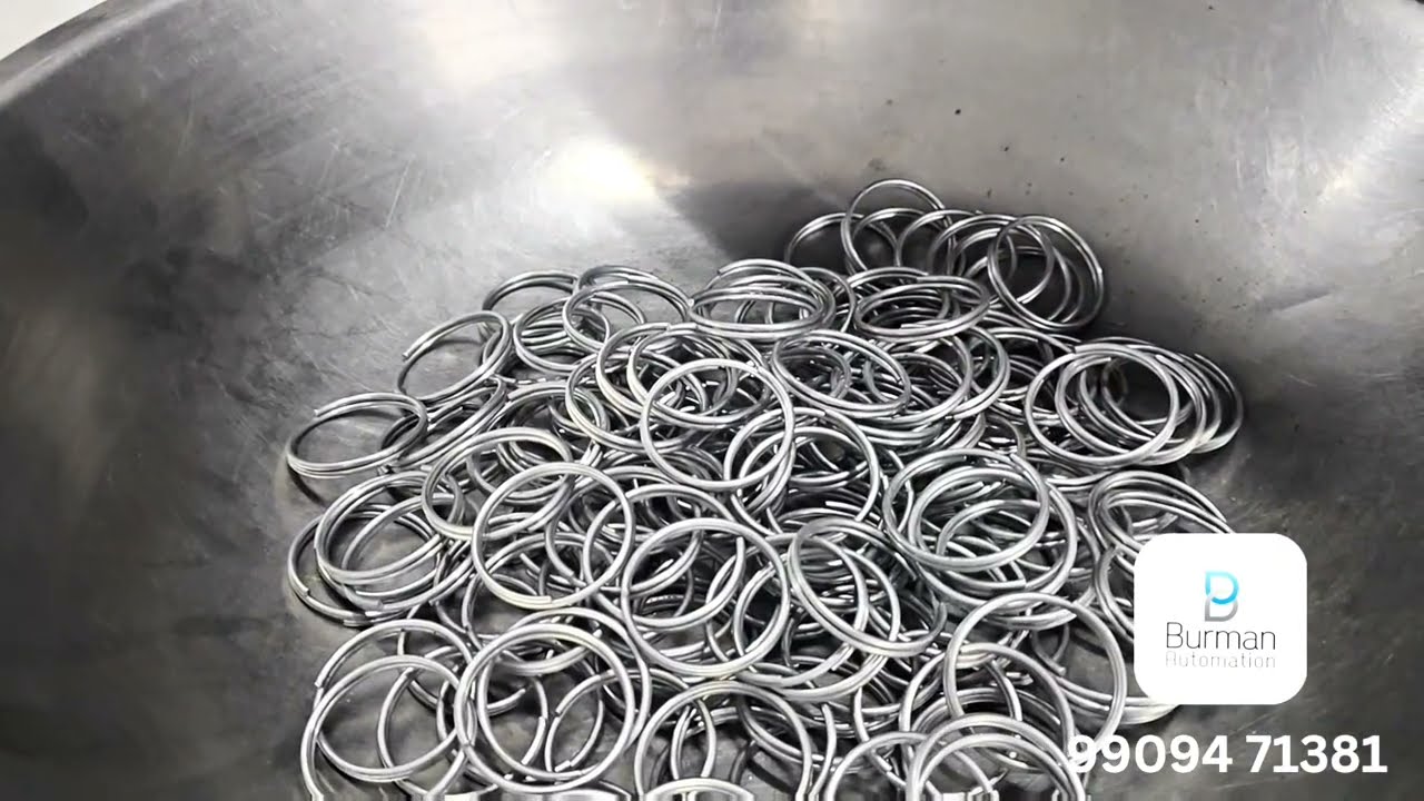 Automatic key chain steel rings making machine