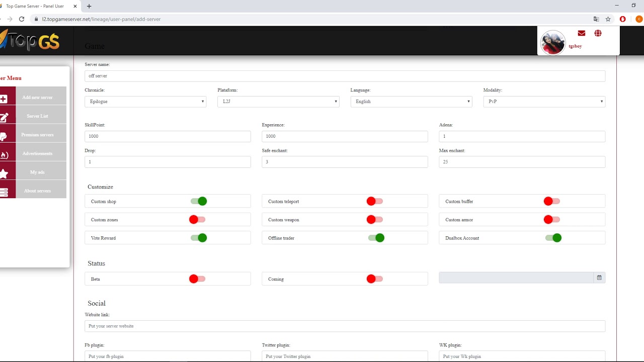 Lineage 2 Servers / Add Your lineage 2 server at l2.topgameserver.net / How to add your l2 server