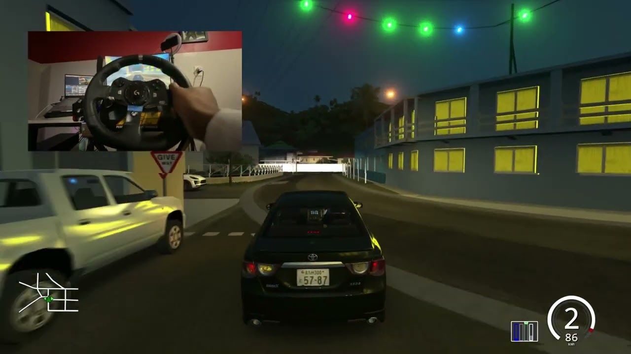 Turbo Toyota Mark-x POV Through Islands| Assetto Corsa (Wheelcam)