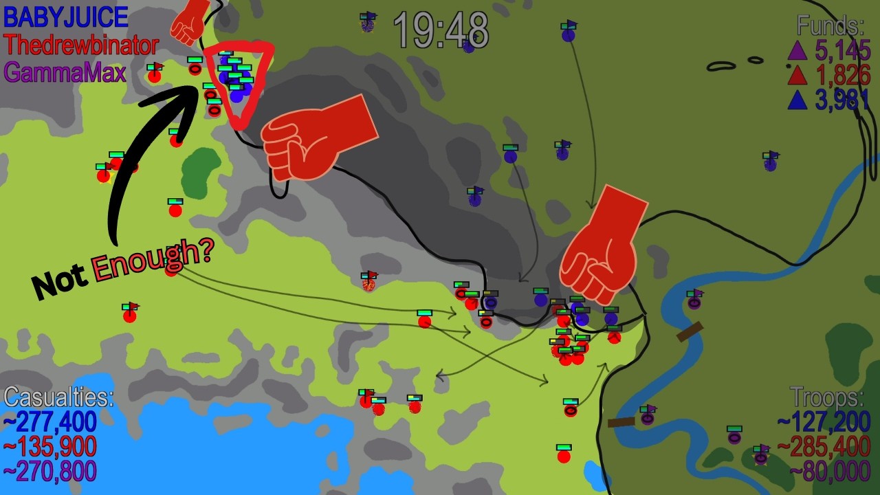 Are defending troops too OP!? | War of Dots