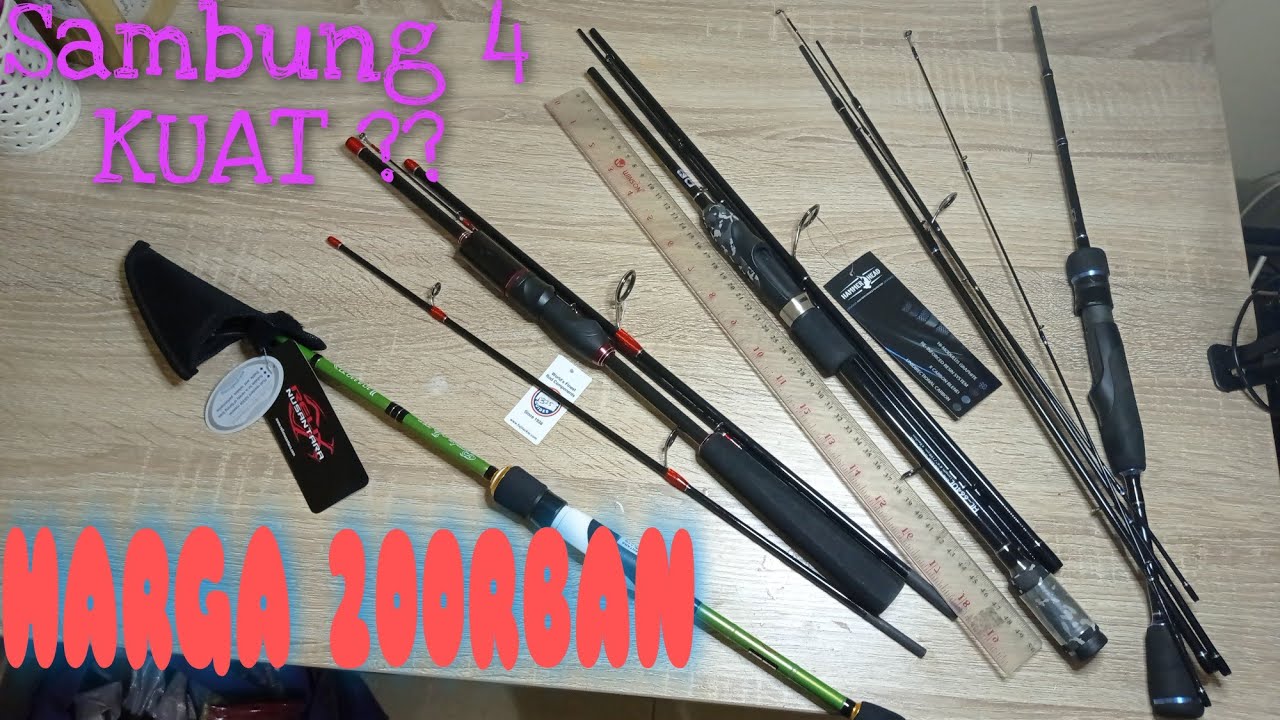 4 joran travel rod murah kuat dan berkualitas