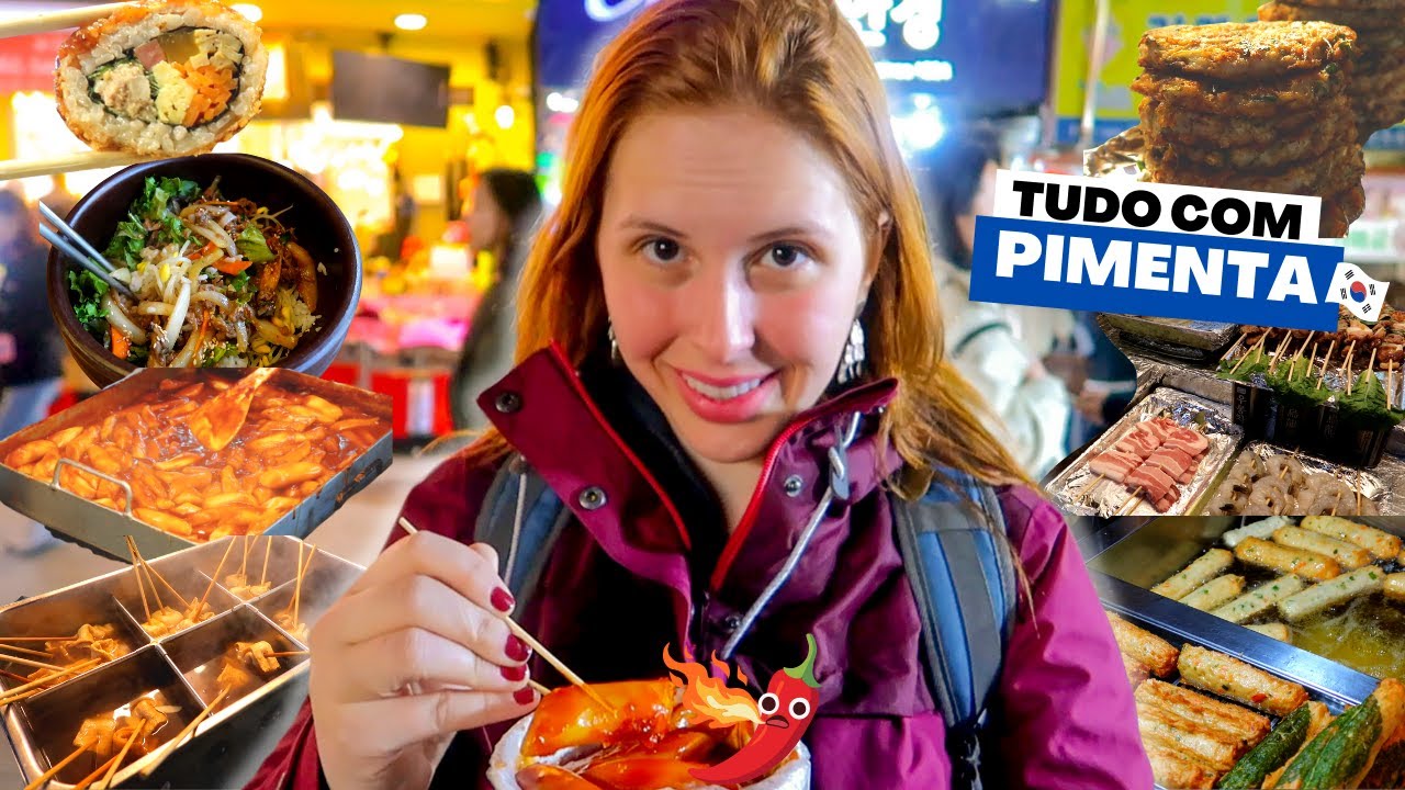 PROVANDO COMIDAS de RUA e PRATOS TÍPICOS na COREIA DO SUL | Seul, Gyeongju, Busan e Jeju