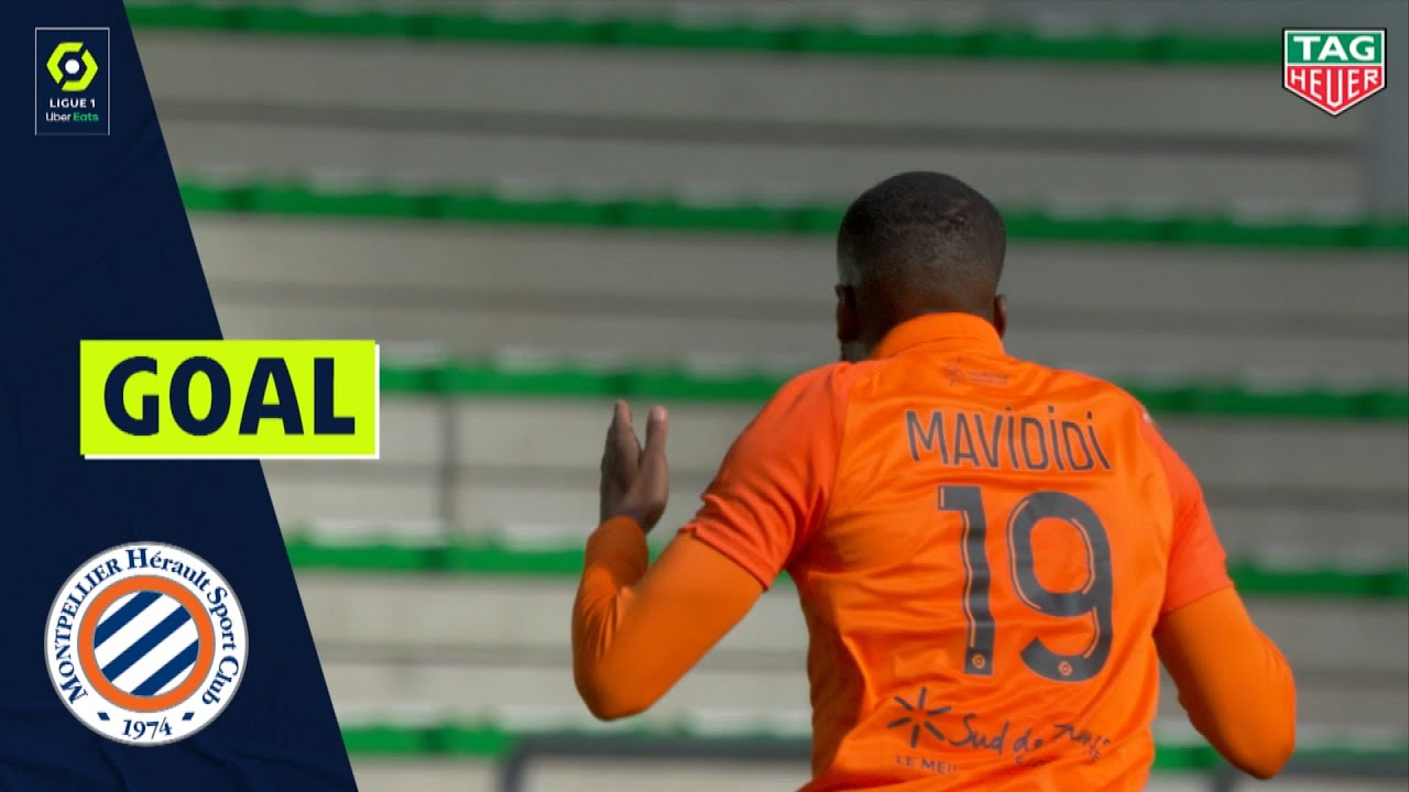 Goal Stephy Alvaro MAVIDIDI (15' MONTPELLIER) AS SAINT-&Eacute;TIENNE - MONTPELLIER H&Eacute;RAULT SC (0-1) 20/21