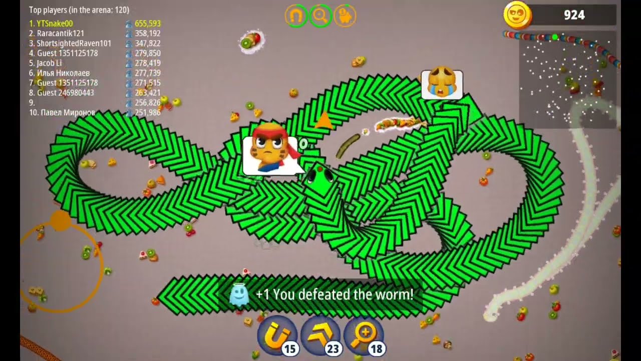 Wormszone.io | Giant Slither snake Top 1Rank | Best gameplay 2026 | Part 2 wait for end😱|