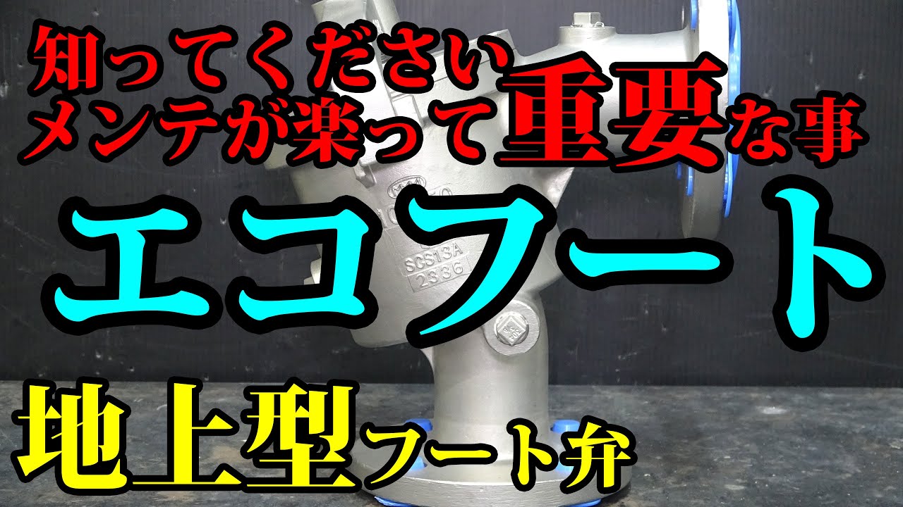 【配管工】メンテナンスがめちゃ楽なフート弁！地上に登場スリーエム工業エコフート