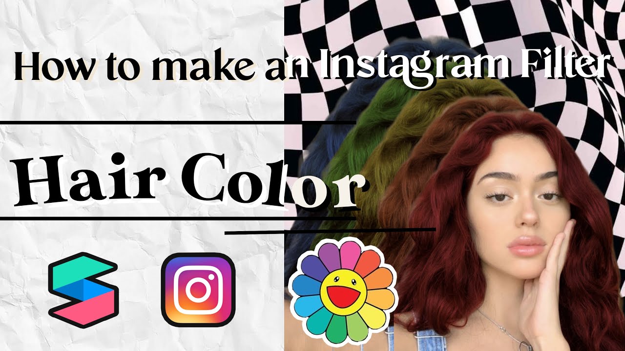 Change Hair Color ✿ | How to make an Instagram Filter | Spark AR Tutorial