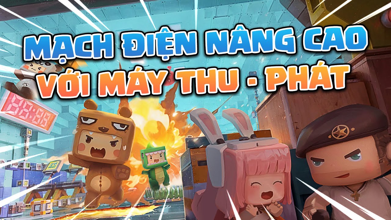 Hướng Dẫn Mini World: MẠCH ĐIỆN NÂNG CAO MÁY THU PHÁT TÍN HIỆU !!! #mwmachdien  #miniworld