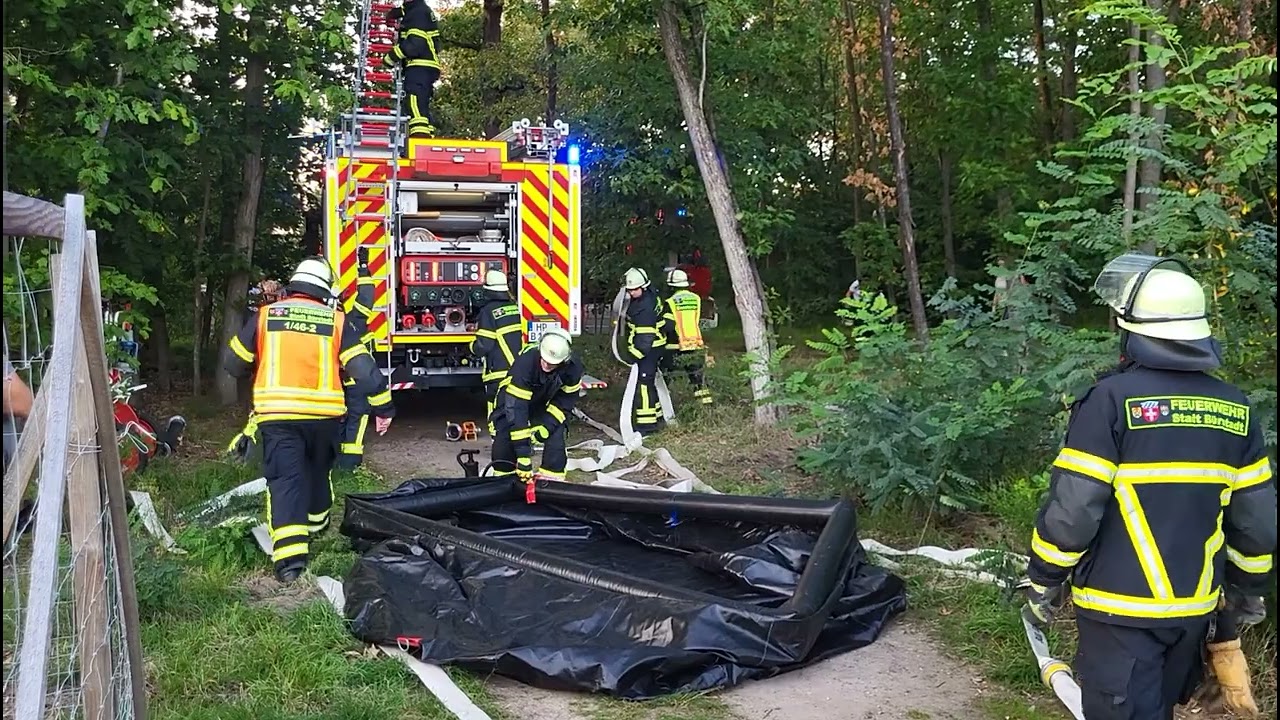 Waldbrandübung der Feuerwehr Bürstadt. 11.09.2023