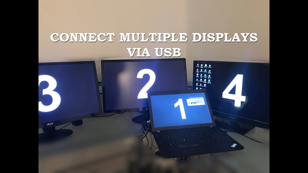 MULTIPLE DISPLAYS SETUP VIA USB