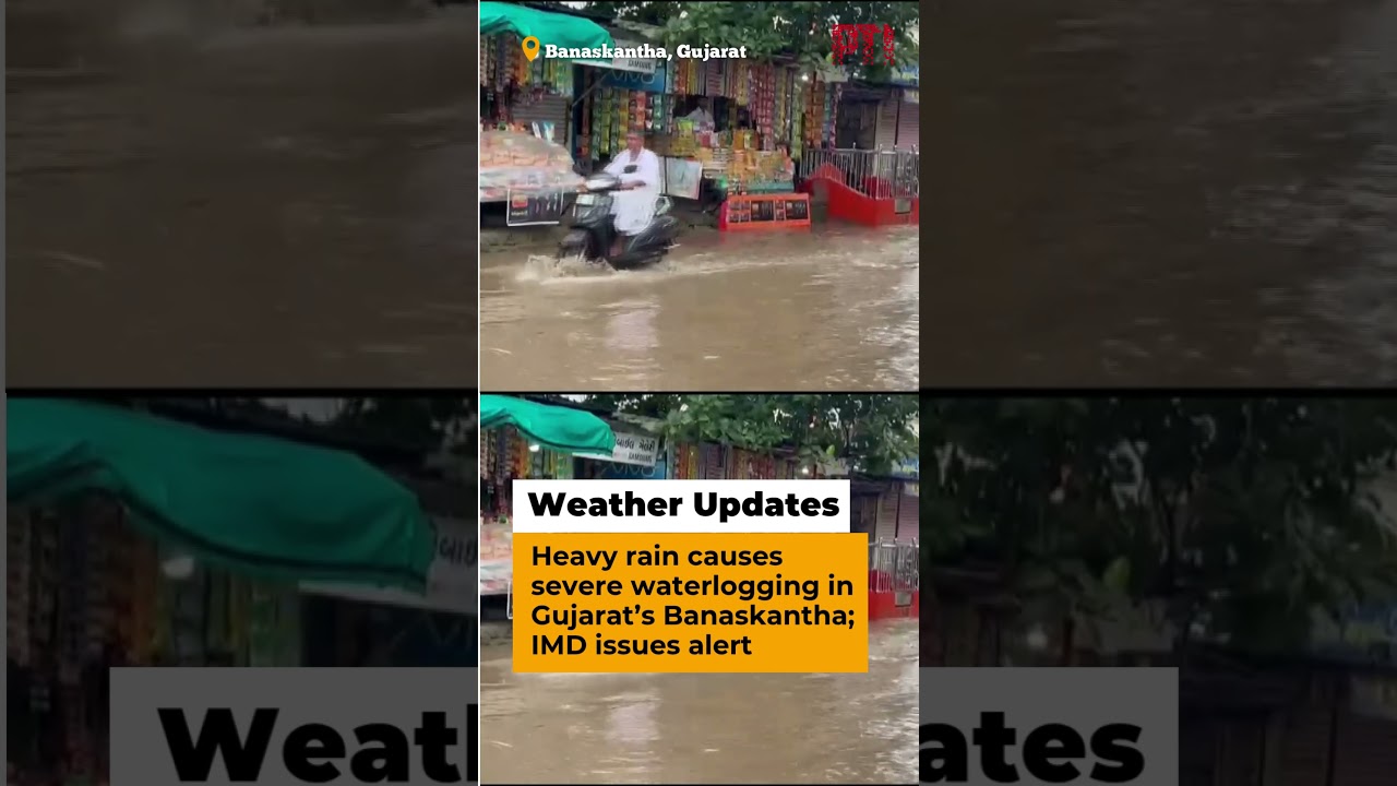 Heavy rain causes severe waterlogging in Gujarat&rsquo;s Banaskantha; IMD issues alert