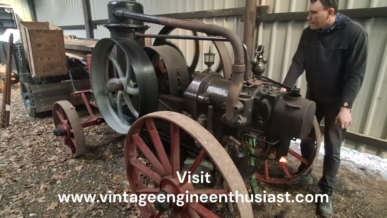 FIRST START 6hp Hornsby Portable No.40144 hot bulb oil engine