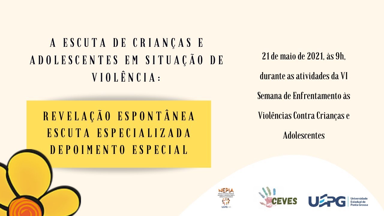 Revelação espontânea, escuta especializada e depoimento especial