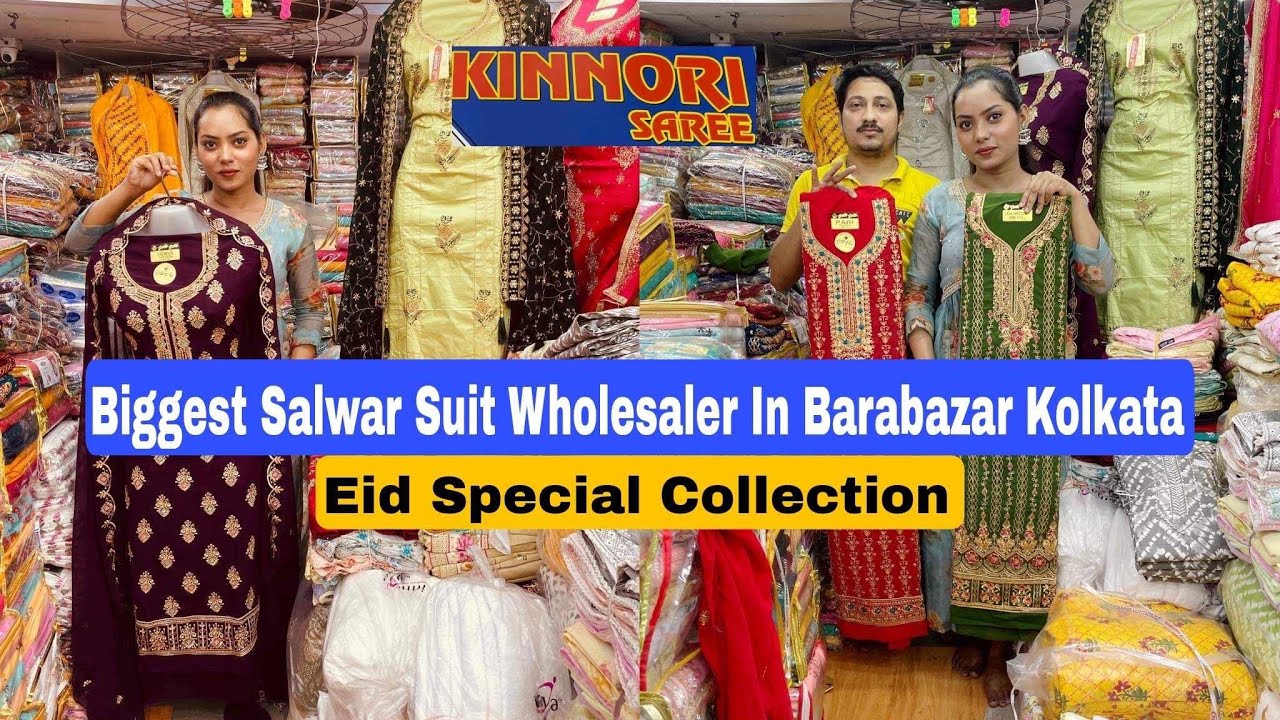 Chiffon,Cotton Fancy Salwar Suit Collection | Salwar Suit Wholesale Market In Barabazar Kolkata