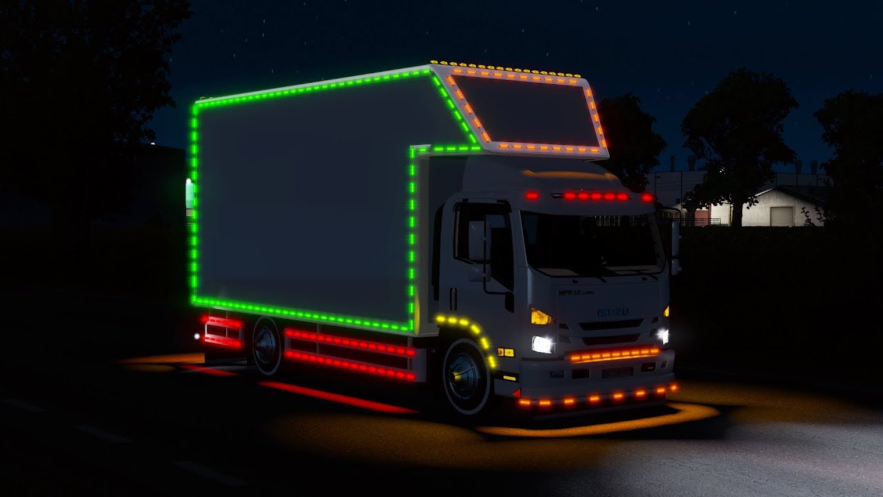1000 TANE LED IŞIK TAKILABİLEN MÜKEMMEL KAMYON MODU // BÖYLE MOD GÖRMEDİNİZ !! ISUZU NPR 10