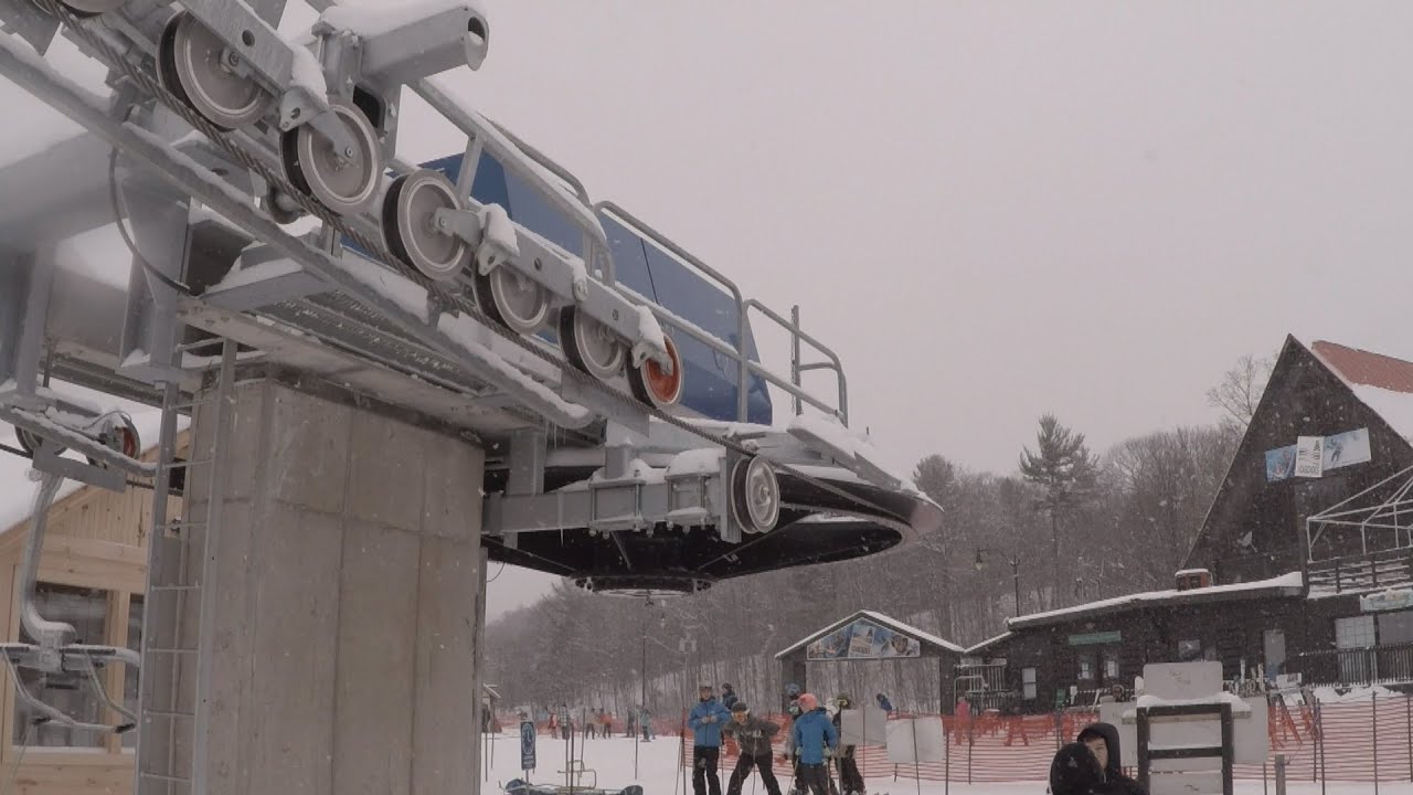 Construire une remontée mécanique en 4 minutes - Build a chairlift in 4 minutes