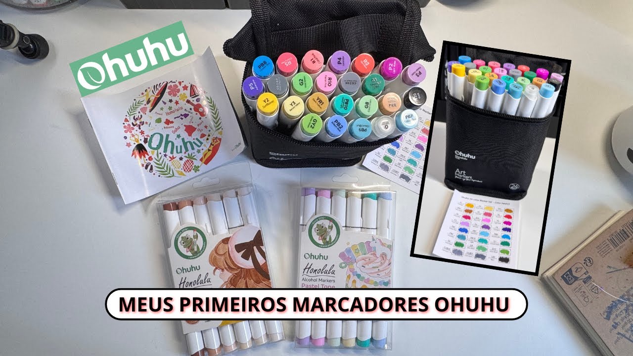 MEUS PRIMEIROS MARCADORES DA OHUHU 😍 @ohuhuart_official