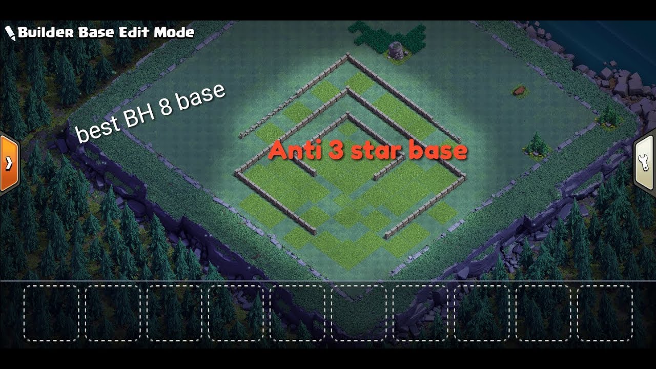 NEW BEST BUILDER HALL 8 BASE   ANTI 3 STAR BASE