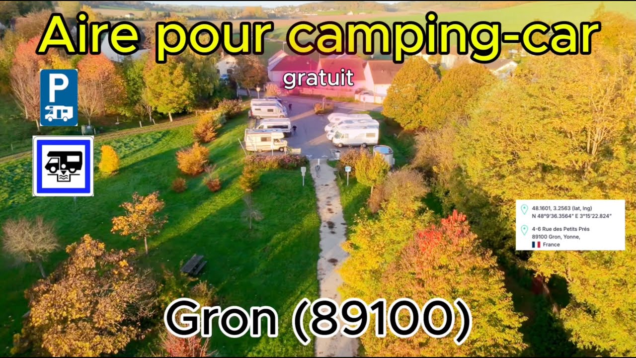 aire camping-car de Gron 89