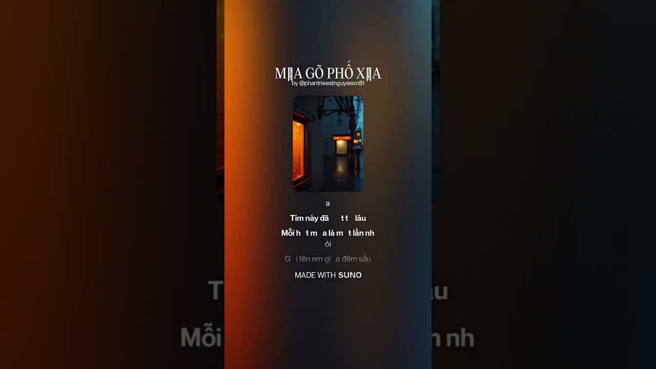 MƯA GÕ PHỐ XƯA