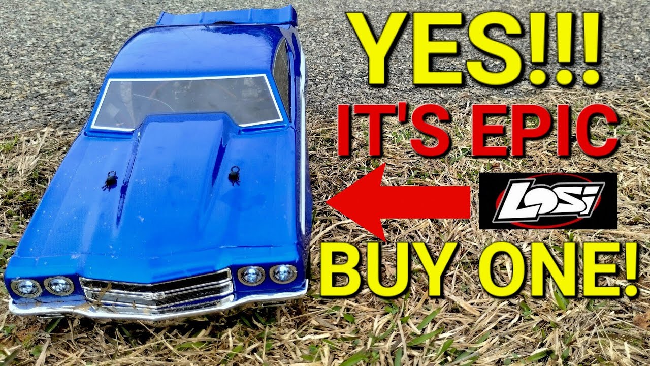 Losi 1/16 1970 Chevelle no prep DRAG CAR. IT'S AWESOME! 38 MPH on 2s!