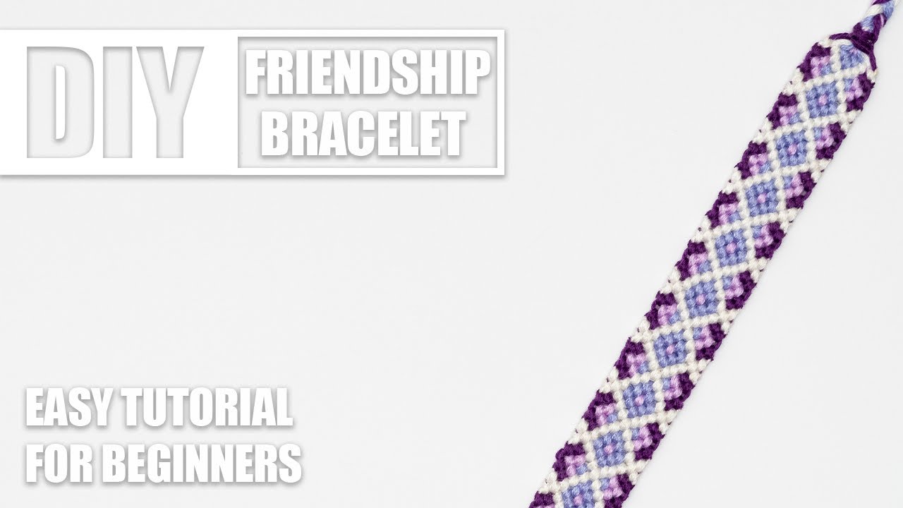 Diamonds Dots Peacock Crisscross Grid Macrame Friendship Bracelets | Easy Tutorial for Beginner