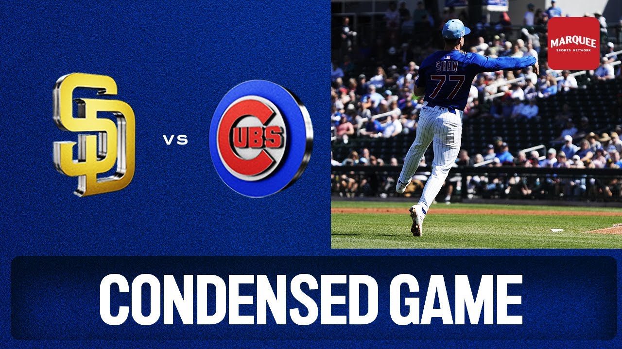 Condensed game highlights: Cubs score 16 in Cactus League win over Padres I Marquee Sports Network