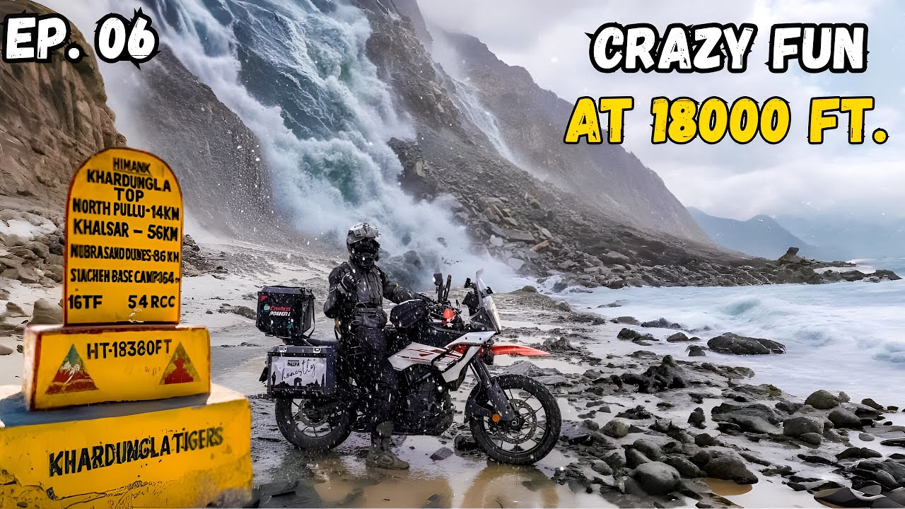I went to India’s Most incredible Mountain Pass on my Motorcycle at 18000 Ft. | EP. 06