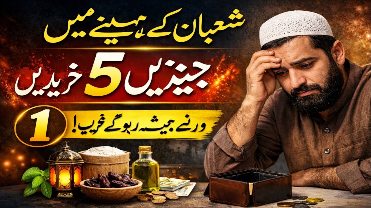 Shaban Ke Mahine  Me 5 Cheejin Jaroor Khariden Warna Hamesha Ghareeb Rahoge #shababkamahina #shaban