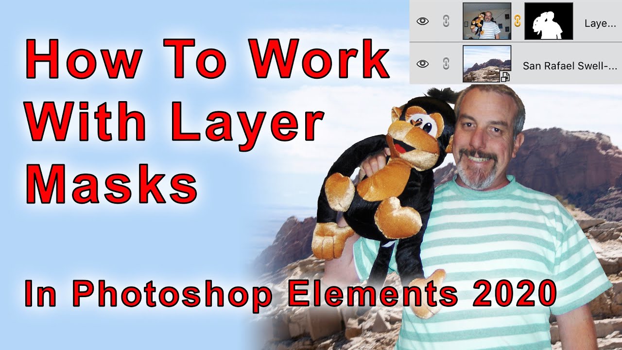 How to work with layer masks in Photoshop Elements 2020