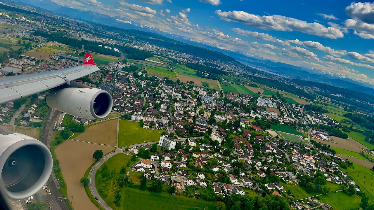 [4K] – Incredible Zurich Takeoff – Edelweiss Air – Airbus A340-300 – ZRH – HB-JMG – SCS 1500